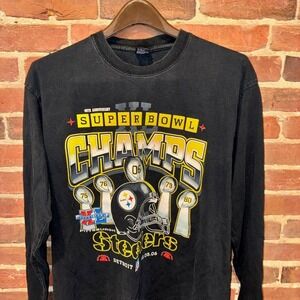Black vintage NFL‎ Steelers Super Bowl long sleeve tee